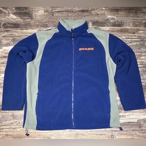Chicago Bears Fleece Jacket Y2K - NFL Pro Line XXL Blue - Full Zip - GUC